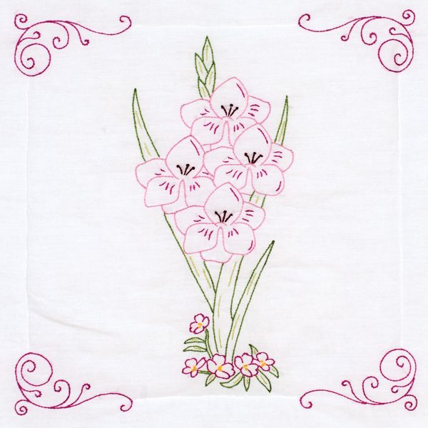 product id 732711 Gladiolus Quilt Block