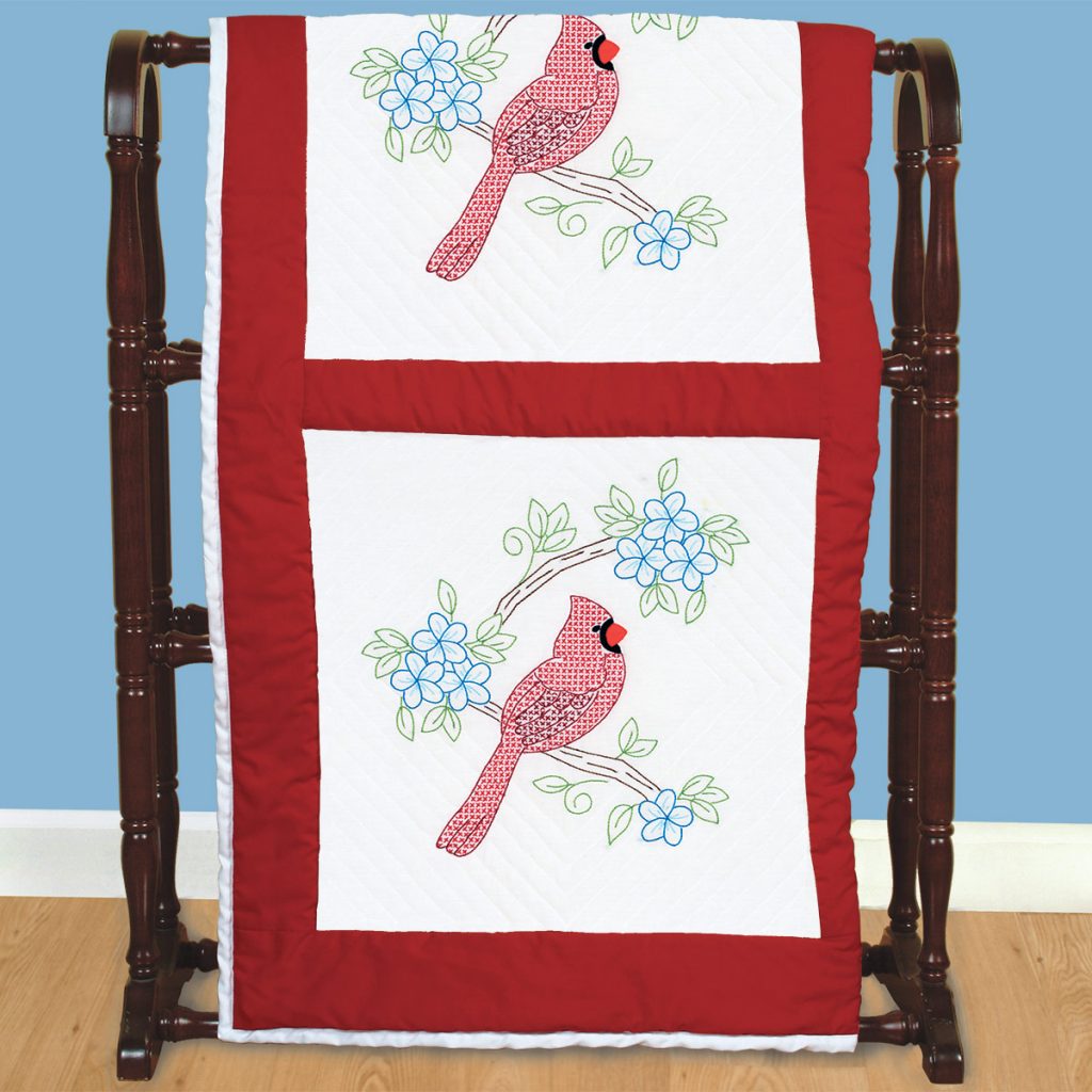 Cardinals Quilt Blocks Jack Dempsey Needle Art