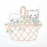 *** Kittens in a Basket  18″ Quilt Blocks