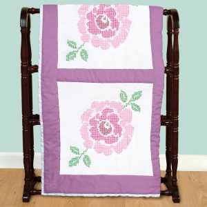 product id 732763 cross stitch rose 18 inch quilt blocks