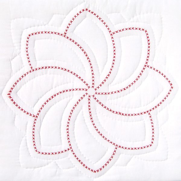 cross stitch pinwheel quilt block