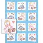 Rag Dolls 9" Quilt Blocks