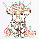 Highland Cow 9" Quilt Blocks