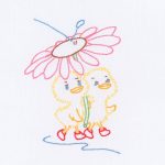 Duckies 9" White Quilt Blocks