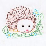 Hedgehog 9" Quilt Block