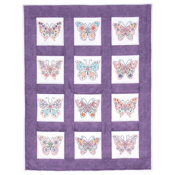 Butterfly theme quilt