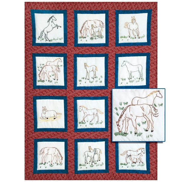 product id 737342 Horses Quilt Block theme