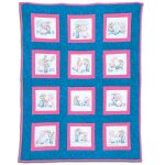 Sunbonnet Sue & Sam 9" Theme Quilt Blocks
