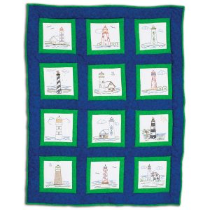 737554 Lighthouses 9 inch Theme Quilt Blocks