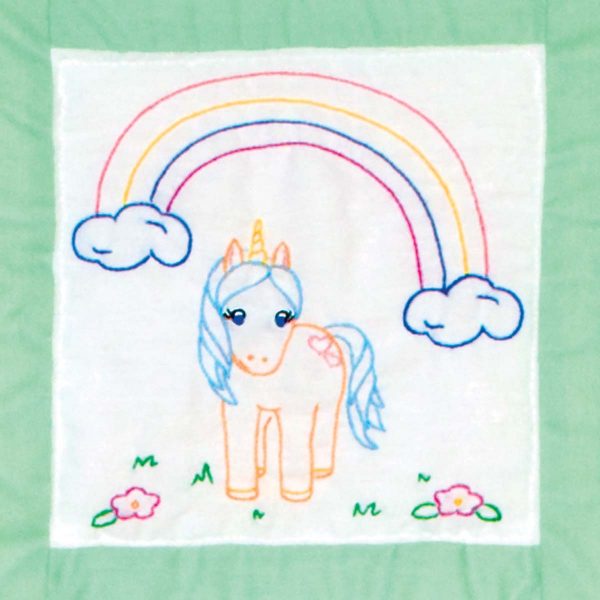 Baby Unicorns Theme Quilt Blocks