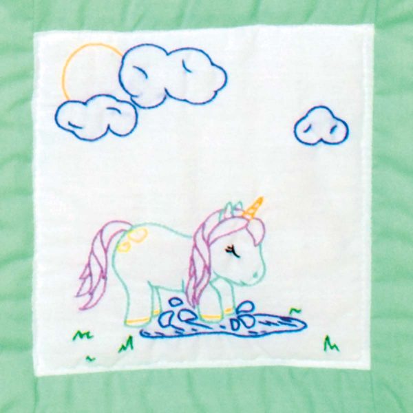 Baby Unicorns Theme Quilt Blocks