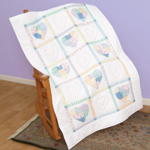 product id 940462 Patchwork Hearts Lap Quilt Top