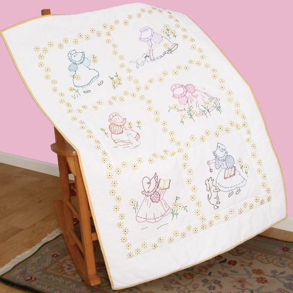 product id 9406 Sunbonnet Sue Lap Quilt Top