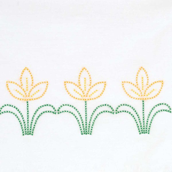 Cross-Stitch Tulips embroidery