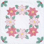 Poinsettias 18″ Quilt Blocks