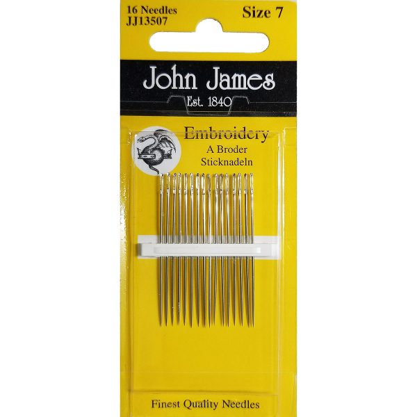 product id 20035 John James size 7 Embroidery Needle
